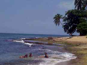 Quiet Beach with no surf in Rincon